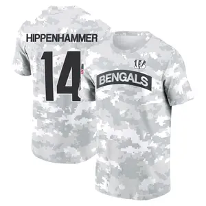 Youth Mac Hippenhammer Cincinnati Bengals Arctic Camo 2024 Salute to Service Performance T-Shirt