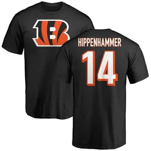 Youth Mac Hippenhammer Cincinnati Bengals Name & Number Logo T-Shirt - Black