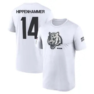 Youth Mac Hippenhammer Cincinnati Bengals White 2024 Salute to Service Legend Performance T-Shirt
