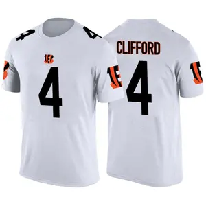 Youth Sean Clifford Cincinnati Bengals White Color Rush Legend T-Shirt