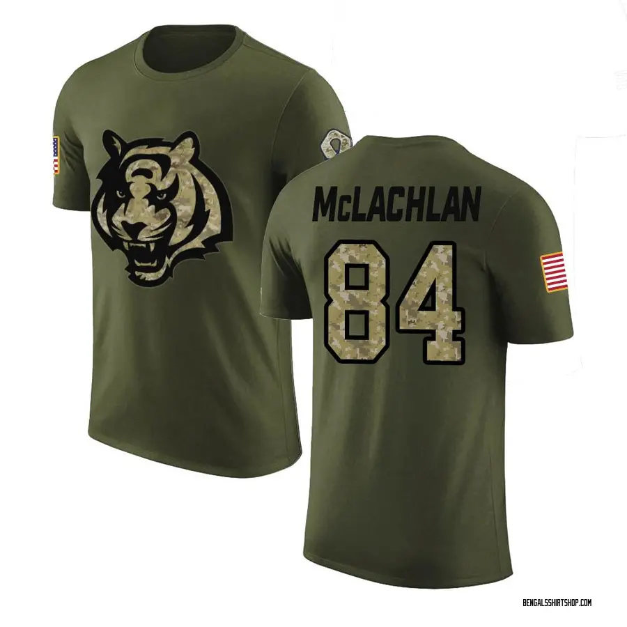 Youth Tanner McLachlan Cincinnati Bengals Olive Salute to Service Legend T-Shirt