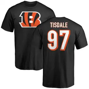 Youth Tariqious Tisdale Cincinnati Bengals Name & Number Logo T-Shirt - Black